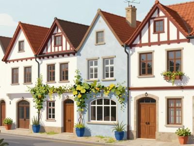 AI-generated illustration of Aarau Old Town