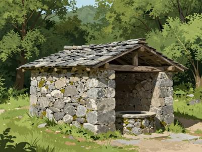 AI-generated illustration of Bagn (village)