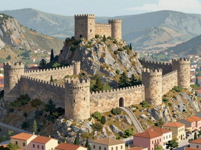 AI-generated illustration of Bellinzona Treasure Hunt