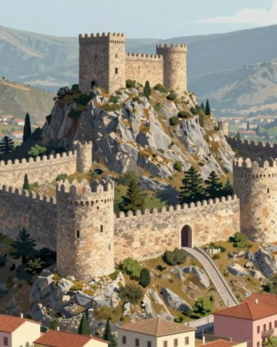 AI-generated illustration of Bellinzona Treasure Hunt
