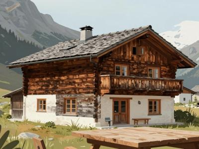 AI-generated illustration of Clavadenger Alp