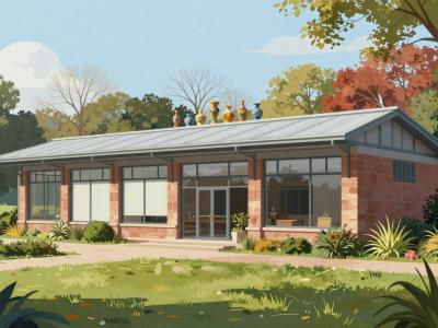 AI-generated illustration of Fondation Beyeler