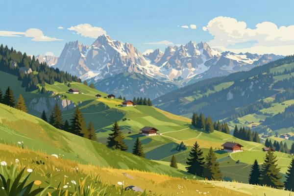 Fribourg Pre-Alps Panorama