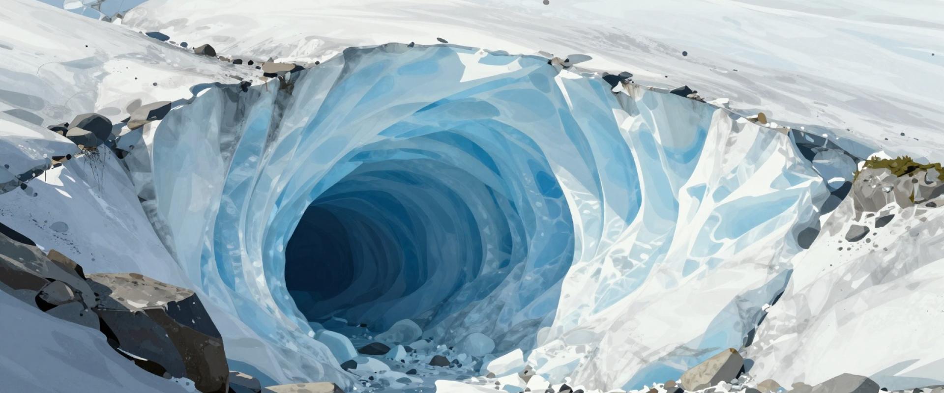 AI-generated illustration of Gletschergrotte (Glacier Cave)