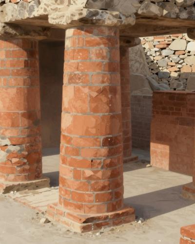 AI-generated illustration of Hypocaust System At Augusta Raurica