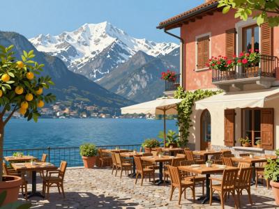 AI-generated illustration of Italian-Swiss Cuisine And Culture Experiences In Lugano