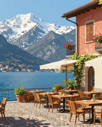 AI-generated illustration of Italian-Swiss Cuisine And Culture Experiences In Lugano