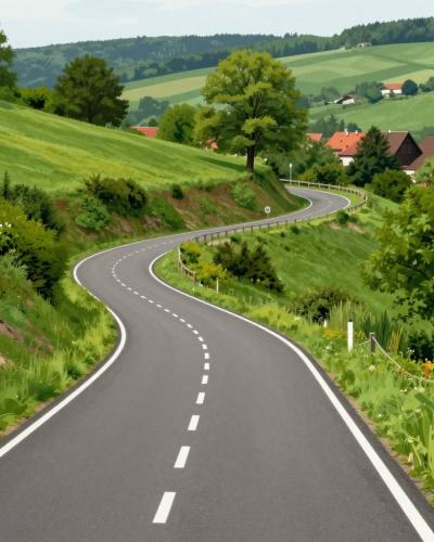 AI-generated illustration of Liestal–Bubendorf Cycle Route