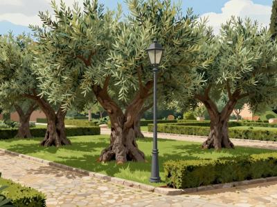 AI-generated illustration of Olive Grove Trail (Sentiero Degli Ulivi)