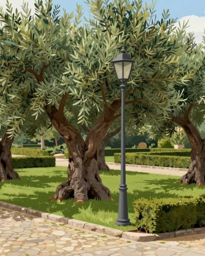 AI-generated illustration of Olive Grove Trail (Sentiero Degli Ulivi)