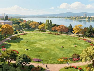 AI-generated illustration of Parc La Grange (The Grange Park)