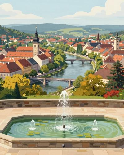 AI-generated illustration of Rosengarten (drink At Rosengarten With Awesome Views)