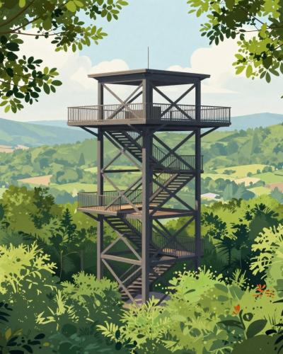 AI-generated illustration of Schleifenbergturm