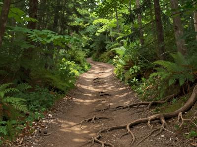 AI-generated illustration of Singletrail Along Oristalstrasse