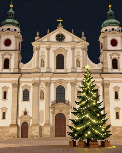 AI-generated illustration of St. Gallen Cathedral (Abbey Cathedral) (St. Gallen)
