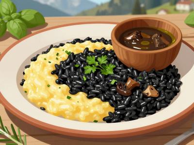 AI-generated illustration of Ticinese Cuisine In Lugano