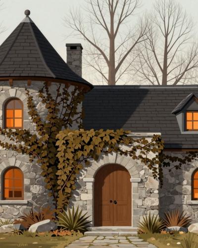 AI-generated illustration of Visit Bollingen