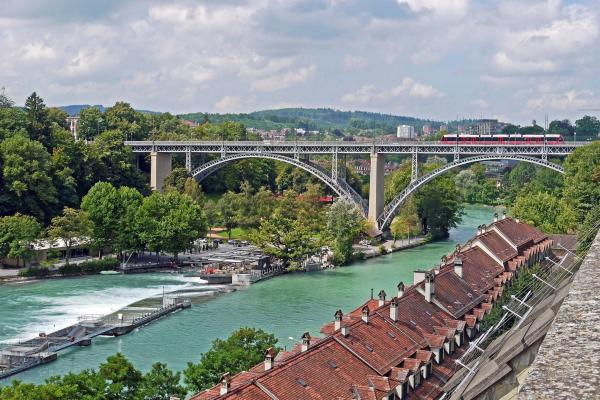 Laufenburg Old Town And Rhine Bridge