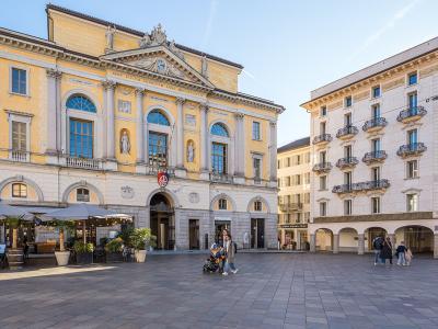 Piazza della Riforma and the Palazzo Civico in Lugano