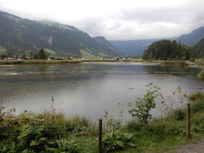 The Lenkersee lake in the Simmental valley at Lenk