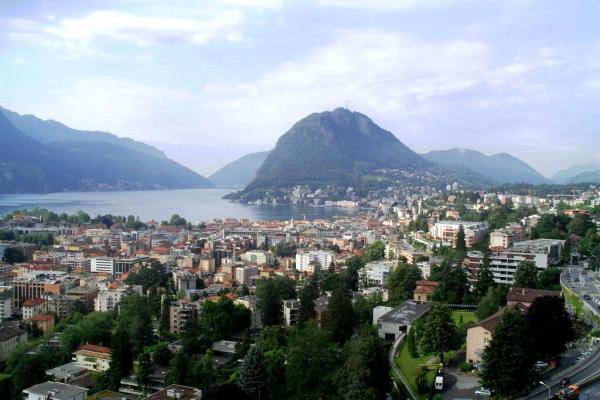 Lakeside Park With Palm Trees (Lugano)