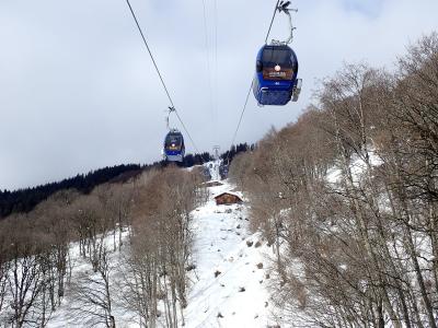 The Madrisa gondola climbing from Klosters