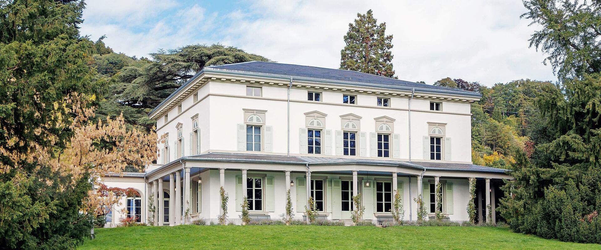 The Manoir de Ban, Chaplin's home and now Chaplin's World, above Vevey