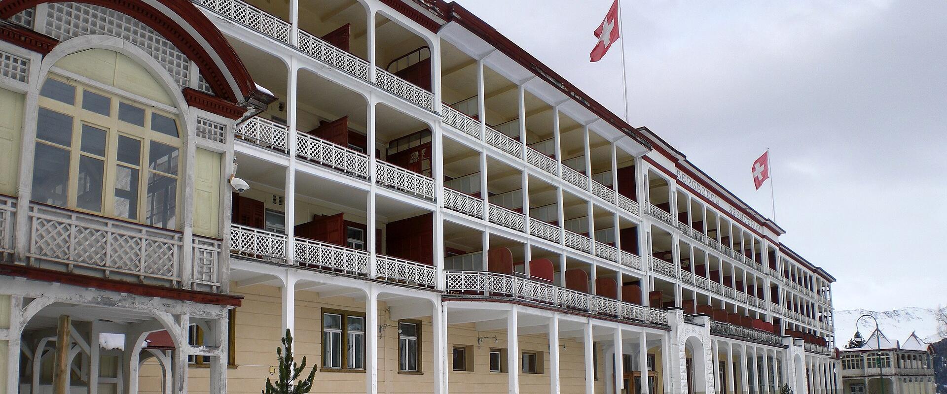 The Belle Époque Berghotel Schatzalp above Davos