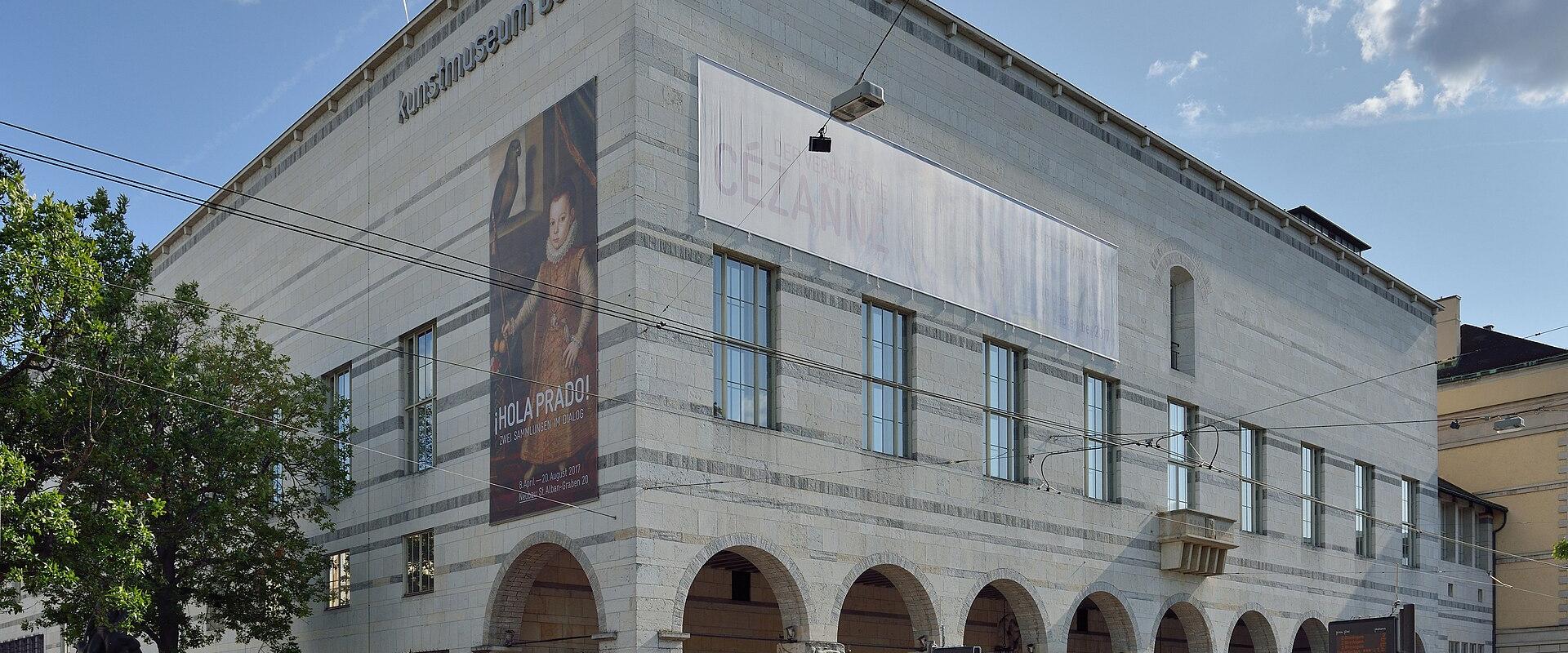 The main building of the Kunstmuseum Basel on St. Alban-Graben