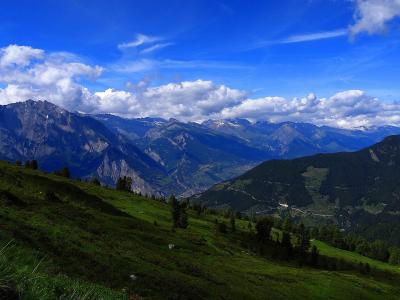 Alpine panorama from the Croix de Coeur above Verbier