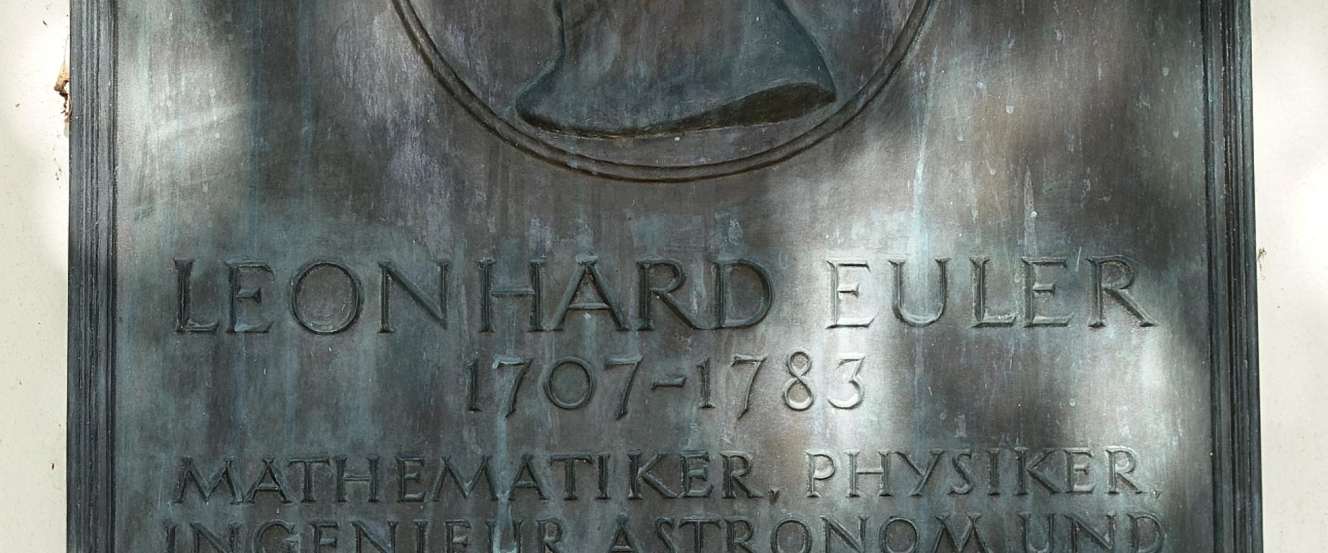 Gedenktafel Für Leonhard Euler In Riehen