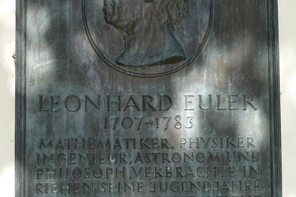 Gedenktafel Für Leonhard Euler In Riehen