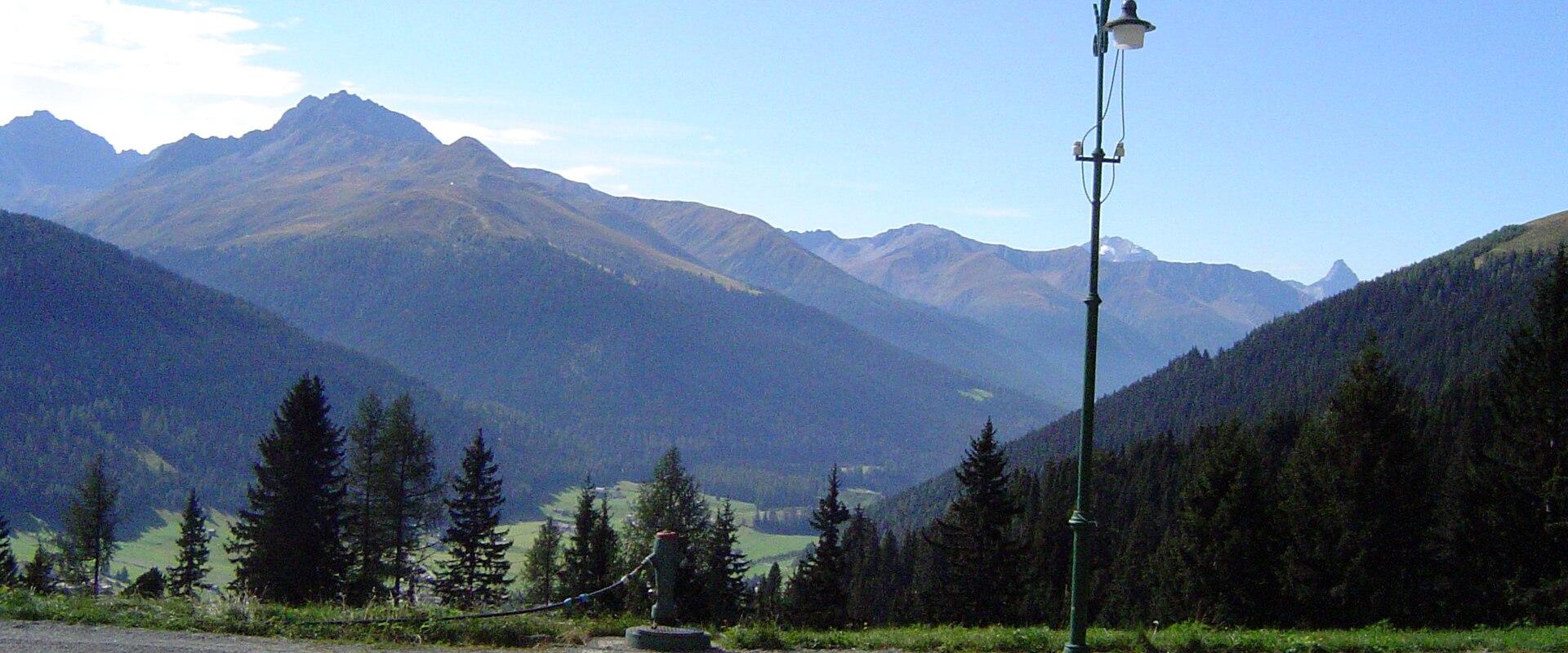 The view over the Davos valley from the Schatzalp terrace