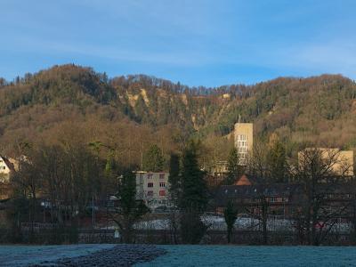 The eroded slopes of the Fallätsche on the Uetliberg