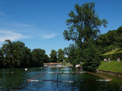 The Drei Weieren bathing ponds above St. Gallen